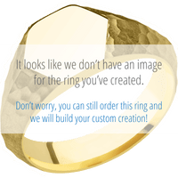 Small Hexagon signet ring (11.5x10) in 18K Yellow Gold, with a Wide style band, a Meteorite inlay.