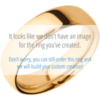 10K Yellow Gold + Satin Finish