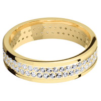 18K Yellow Gold + Polish Finish