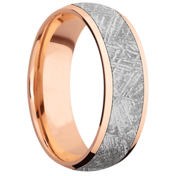 14K Rose Gold + Polish Finish