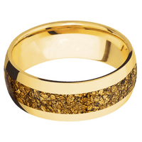 18K Yellow Gold + Polish Finish