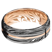 Marble + Acid Finish + 14K Rose Gold