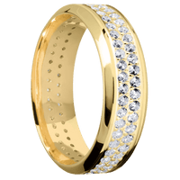 14K Yellow Gold + Polish , Polish Finish