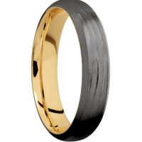 Tantalum Noir + Treebarkh , Satin Finish + 10K Yellow Gold