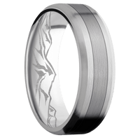 10K White Gold + Satin , Satin Finish