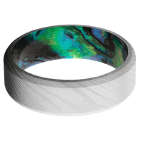 Damascus + Bead Finish + Abalone