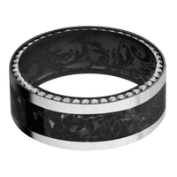 Zirconium + Crosssatinsilver Finish + Black