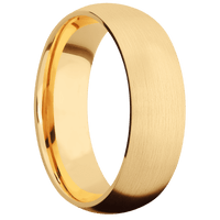 10K Yellow Gold + Satin Finish