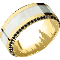 14K Yellow Gold + Polish , Polish Finish