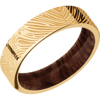 10K Yellow Gold + Polish Finish + Sequoia