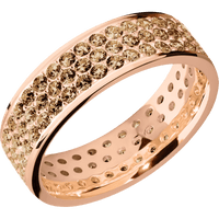 14K Rose Gold + Polish Finish
