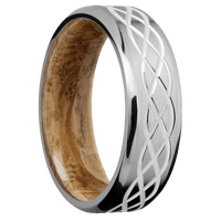 Titanium + Satin , Polish Finish + Whiskey Barrel