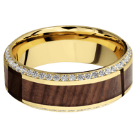14K Yellow Gold + Polish , Polish Finish