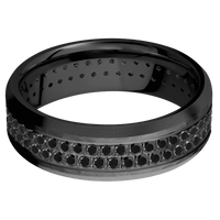 Zirconium + Hammer , Bead Finish
