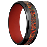 Zirconium + Satin , Polish Finish + Red Apple