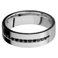 14K White Gold + Satin Finish