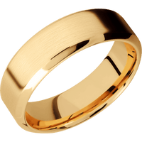 14K Yellow Gold + Satin , Polish Finish