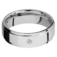 14K White Gold + Polish , Polish Finish