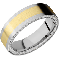 14K White Gold + Satin Finish