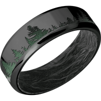 Zirconium + Polish , Polish Finish + Forged Carbon Fiber