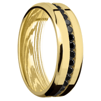 14K Yellow Gold + Polish , Polish Finish