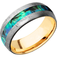 Meteorite + None Finish + 14K Yellow Gold