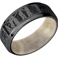 Zirconium + Polish , Polish Finish + Antler