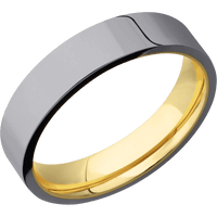 Tantalum + Polish Finish + 22K Yellow Gold