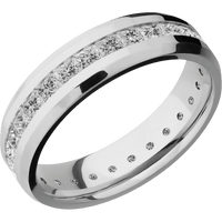 18K White Gold + Polish , Polish Finish