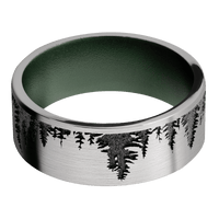 Titanium + Satin Finish + Highland Green