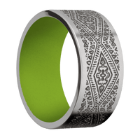 Titanium + Anglesatin Finish + Zombie Green