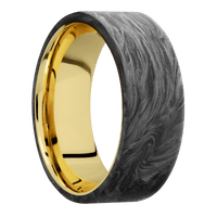 Forged Carbon Fiber + None Finish + 14K Yellow Gold