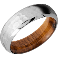 Palladium Silver + Hammer , Polish Finish + Desert Iron Wood