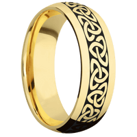 14K Yellow Gold + Polish Finish