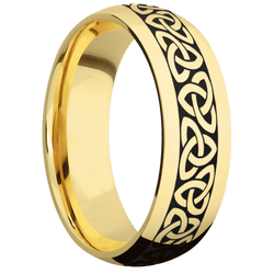 14K Yellow Gold + Polish Finish