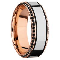 14K Rose Gold + Polish , Polish Finish