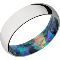 Cobalt Chrome + Polish Finish + Abalone