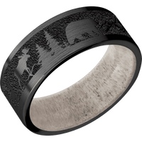Zirconium + Satin Finish + Antler