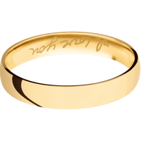 22K Yellow Gold + Polish Finish