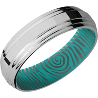 Titanium + Polish , Polish Finish + Teal