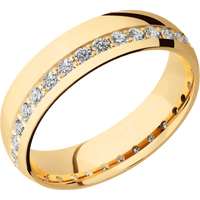 14K Yellow Gold + Polish Finish