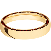 14K Yellow Gold + Polish Finish