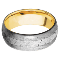 Meteorite + None Finish + 18K Yellow Gold