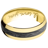 14K Yellow Gold + Polish Finish