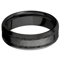 Zirconium + Hammer , Bead Finish