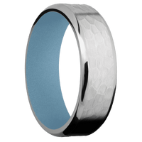 Titanium + Hammer , Polish Finish + Polar Blue