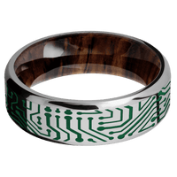 Titanium + Polish , Polish Finish + Cocobolo