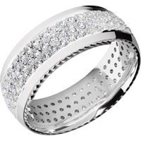 18K White Gold + Polish Finish