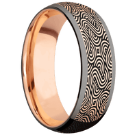 Tantalum Noir + Polish Finish + 10K Rose Gold