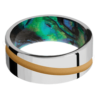 Cobalt Chrome + Polish Finish + Abalone